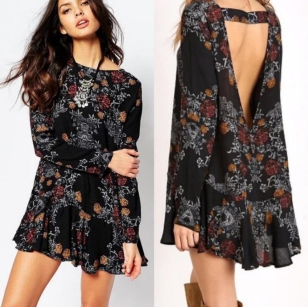 Free People smooth talker floral tunic sz M